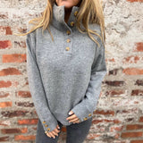 Nowy sweter wełniany ze stójką na jesień i zimę